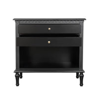 Hamptons Halifax Two Drawers Bedside Table
