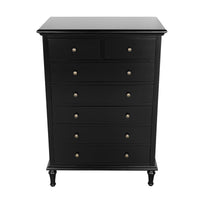 Hamptons Heritage / Providence  7 -Drawer Tallboy Dresser with Classic Turned Legs