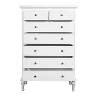 Hamptons Heritage / Providence  7 -Drawer Tallboy Dresser with Classic Turned Legs