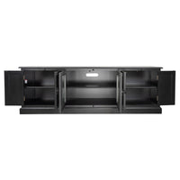French Provincial Rustic Charm Glass-Door TV Entertainment Unit