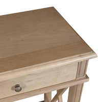 Hamptons Halifax Side Cross 3 Drawer Console Hall Table