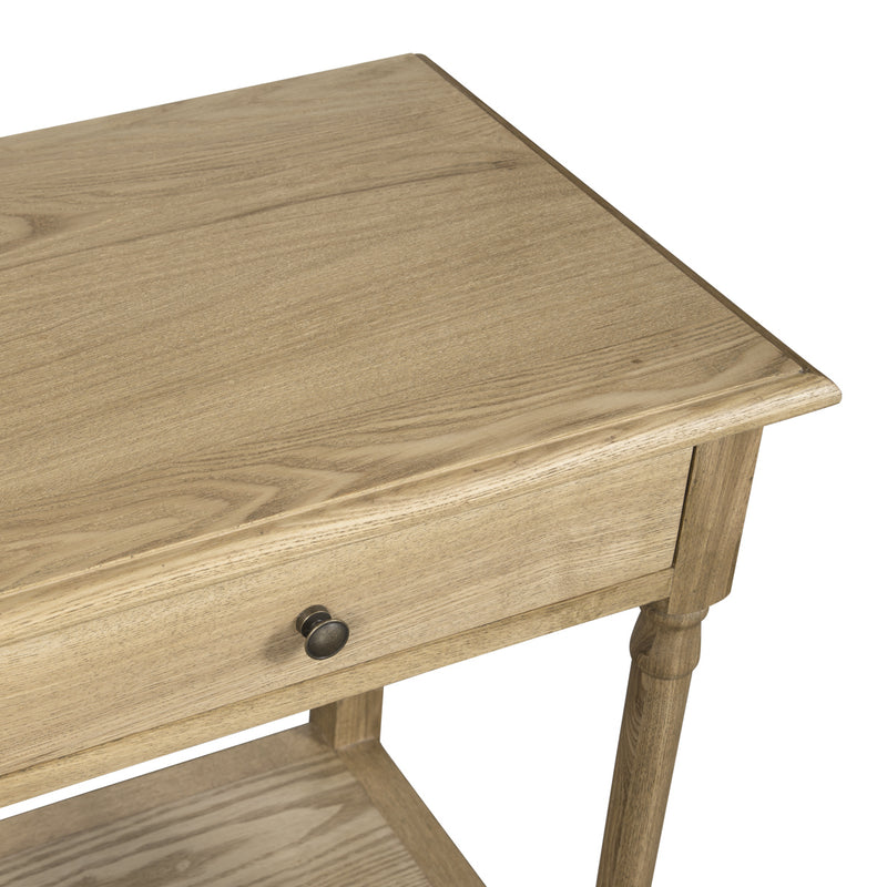 French Provincial Country Bedside Lamp Table