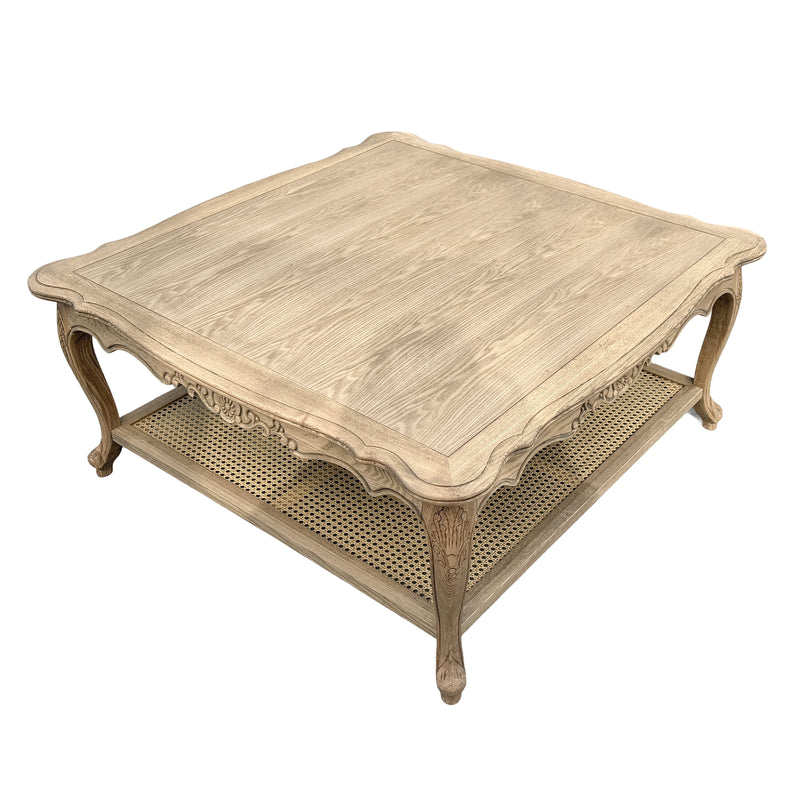 French Provincial Louis Square Coffee & Tea Table