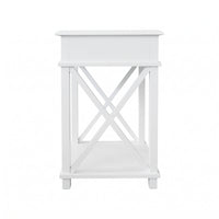 Hamptons Coastal Cross 1 Drawer Bedside Table