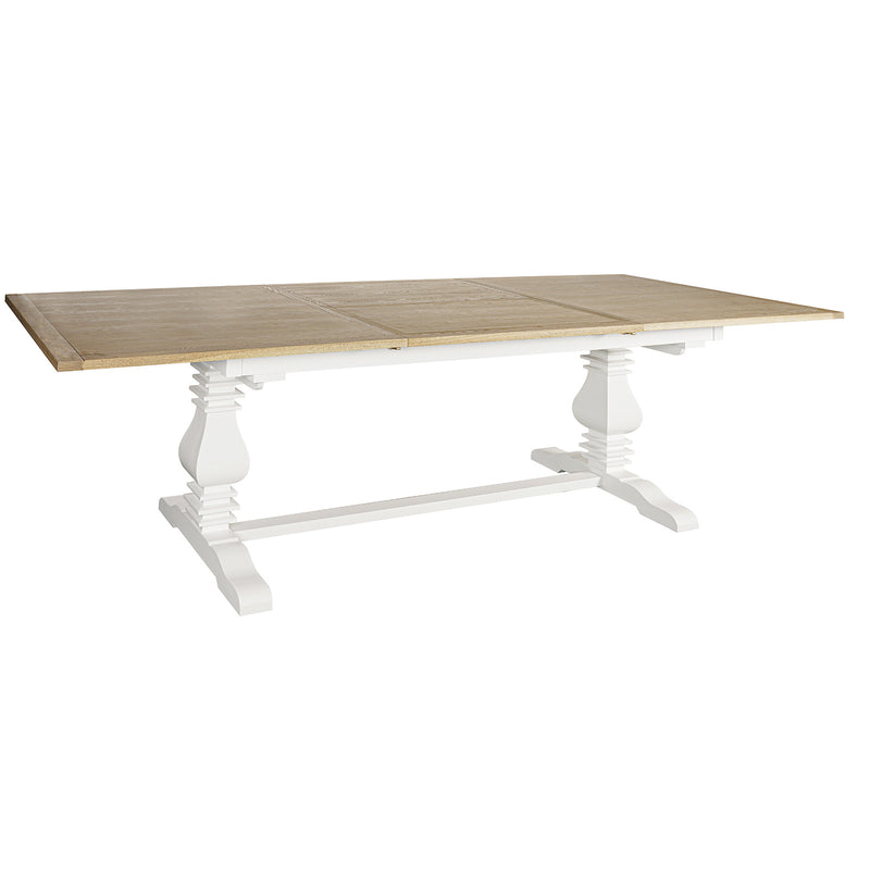 Hamptons Chateau 220-320cm Extendable Rectangular Trestle Dining Table