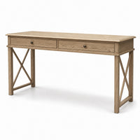 Hamptons Halifax Side Cross Console Hall Table / Study Desk