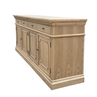 New England Hamptons 4 Drawers 4 Doors Sideboard Buffet & Console Cabinet