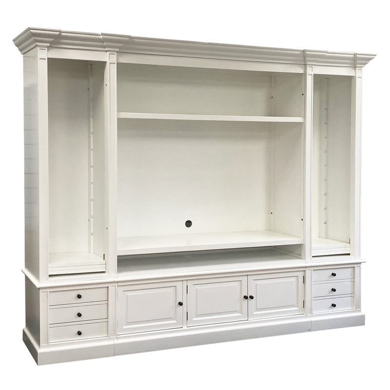 Hamptons Coastal TV Entertainment Wall Unit Cabinet