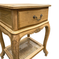 French Provincial Provence Bedside Lamp Table