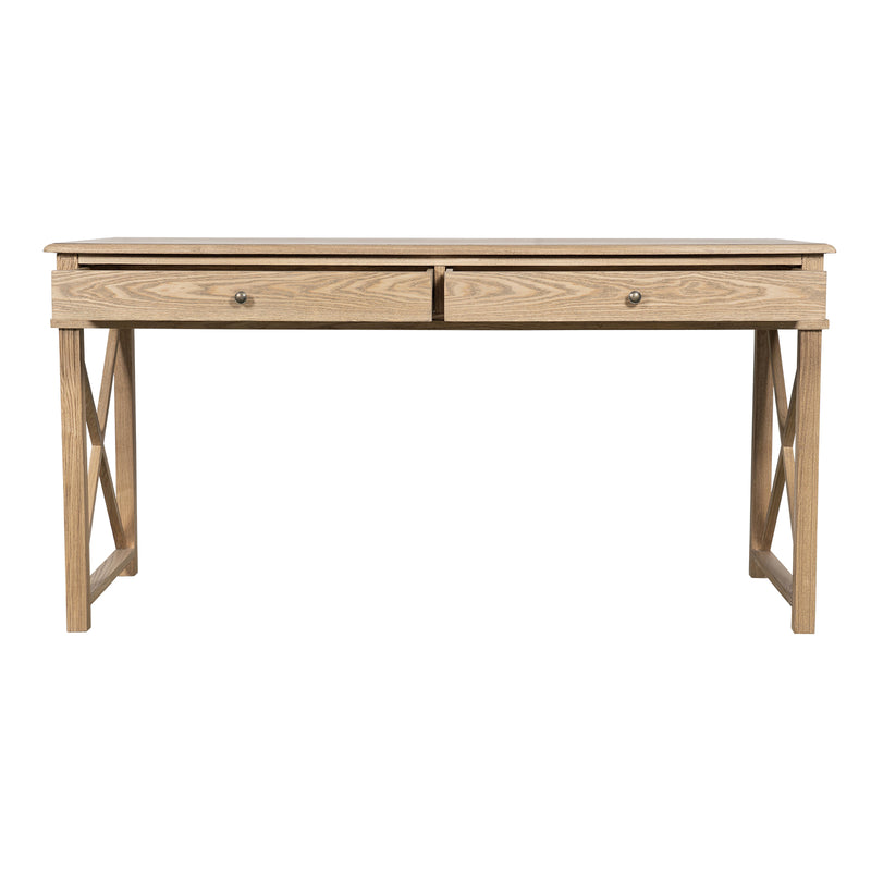 Hamptons Halifax Side Cross Console Hall Table / Study Desk