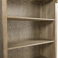 French Provincial Provence Extendable Library Bookcase Natural Ash with Ladder