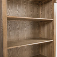 French Provincial Provence Extendable Library Bookcase Natural Ash with Ladder