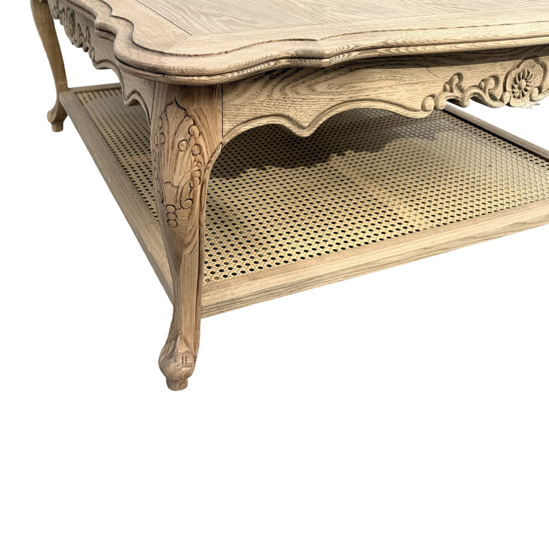 French Provincial Louis Square Coffee & Tea Table