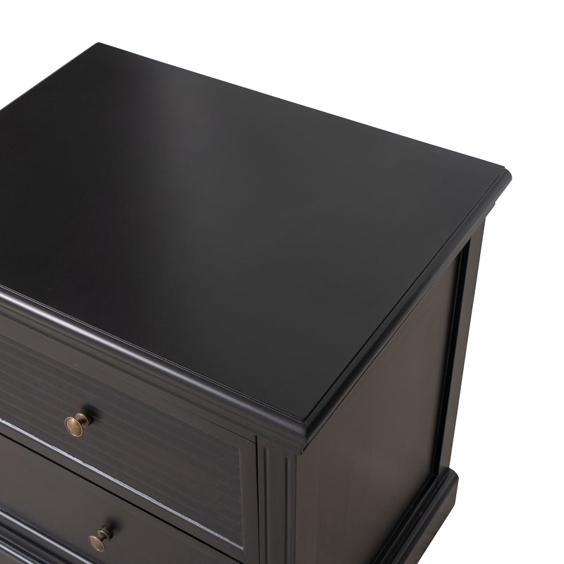 Hamptons Coastal Seaside 2 Drawer Bedside Table(Upgraded Height)