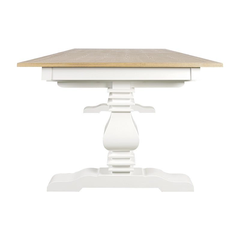 Hamptons Chateau 220-320cm Extendable Rectangular Trestle Dining Table