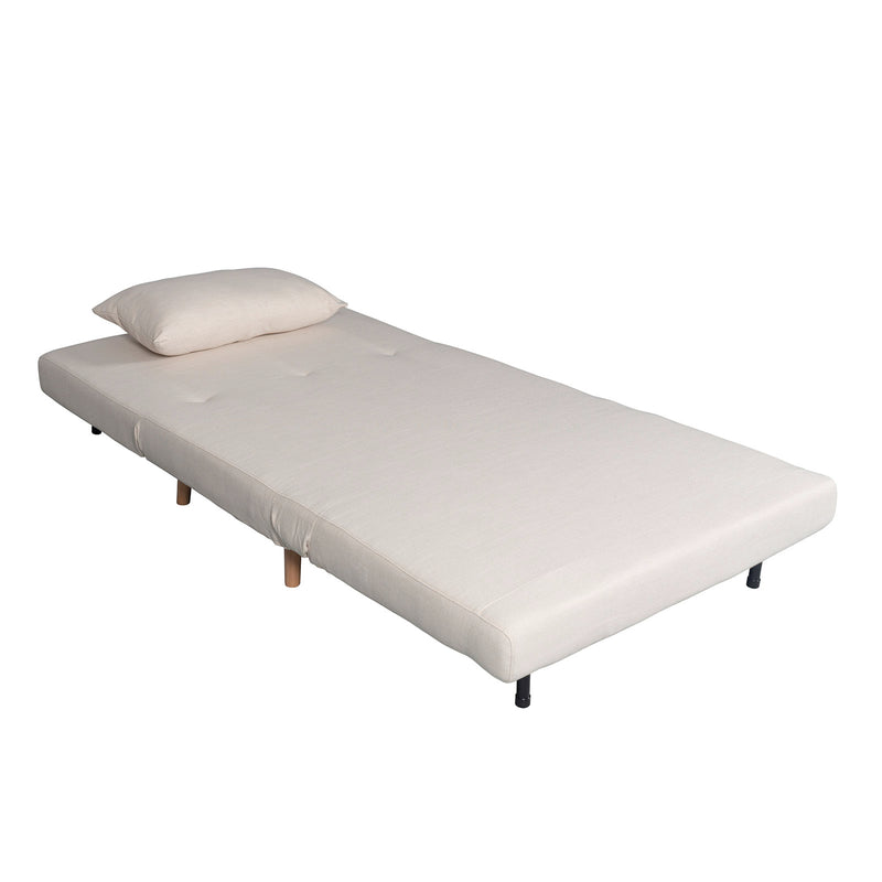 Contemporary Modern Siesta 1.5 Seater Versatile linen Lounge Sofa Bed