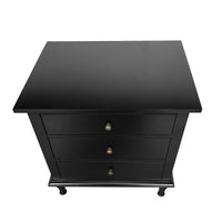 Hamptons Heritage 3 Drawer Bedside Lamp Table