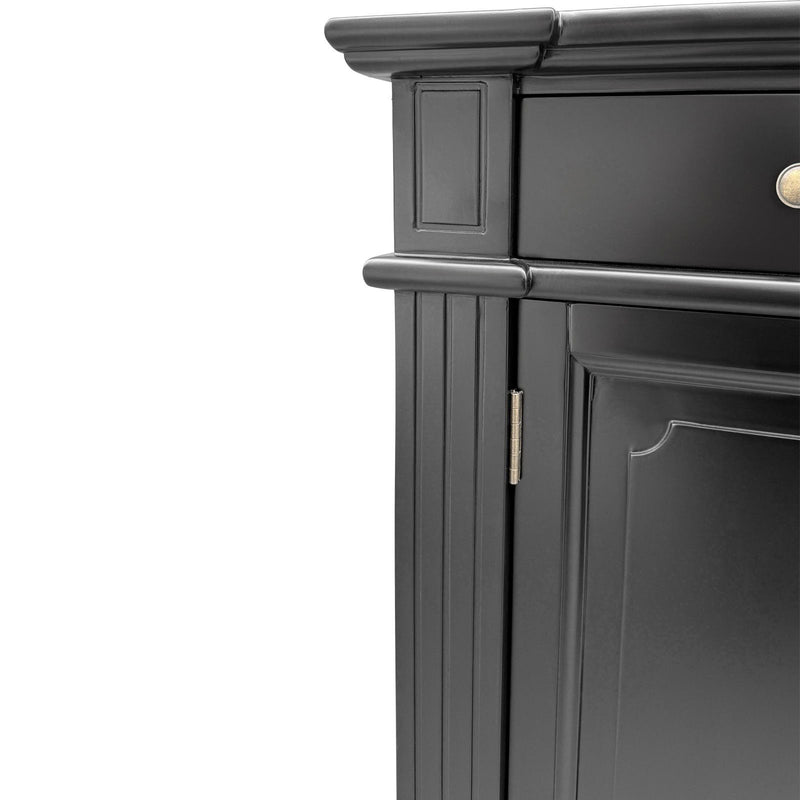 Harbourline Classic Hamptons Panelled Sideboard Buffet & Console Cabinet with 4 Doors & 2 Drawers