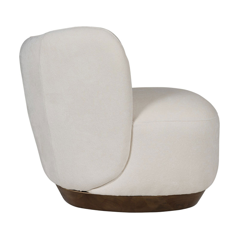 Cozy Modern Tulip Blossom Swivel Upholstered Accent Chair