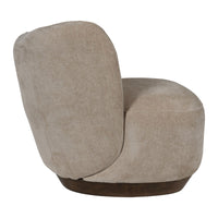 Cozy Modern Tulip Blossom Swivel Upholstered Accent Chair