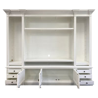 Hamptons Coastal TV Entertainment Wall Unit Cabinet