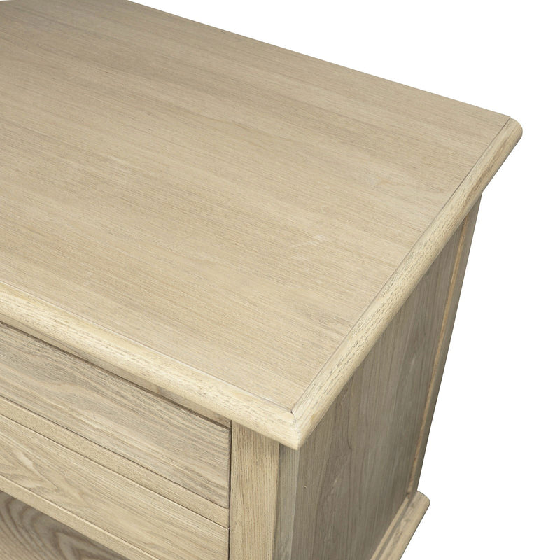 Hamptons Halifax Two Drawers Bedside Table