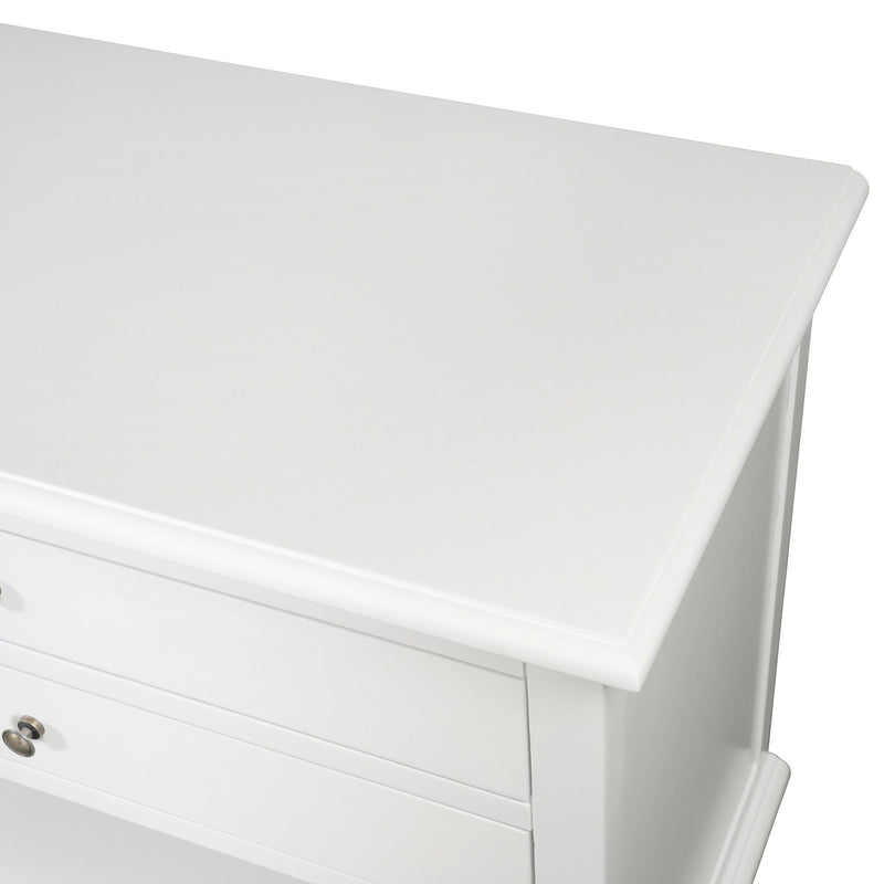 Hamptons Halifax Two Drawers Bedside Table