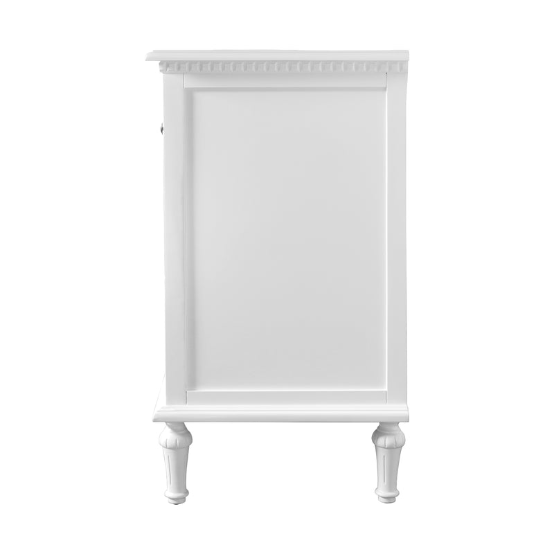 Hamptons Heritage 7 -Drawer Tallboy Dresser with Classic Turned Legs and Dentil Molding Design