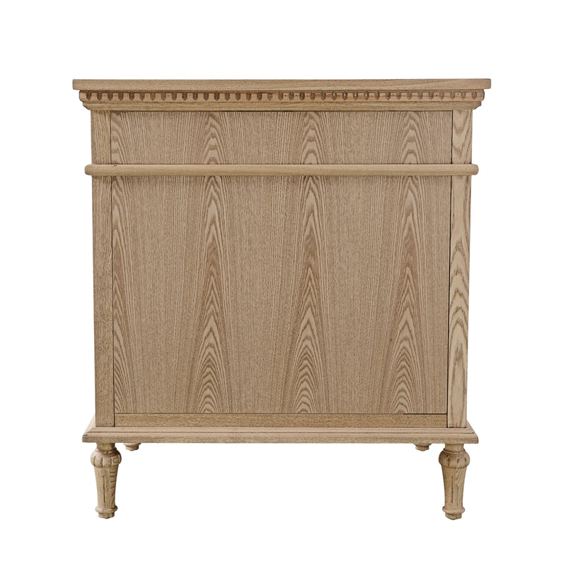 New England Hamptons Executive Desk with Dentil Moulding & Turned Legs – 6 Drawer 1 cupboard Pedestal Study Desk