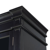 Hamptons Coastal 2 Glass Door Display Cabinet Bookcase