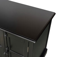 French Provincial Rustic Charm Glass-Door TV Entertainment Unit