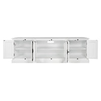 French Provincial Rustic Charm Glass-Door TV Entertainment Unit