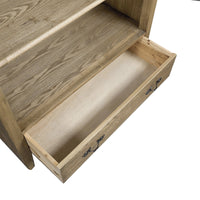 French Provincial Provence Extendable Library Bookcase Natural Ash with Ladder