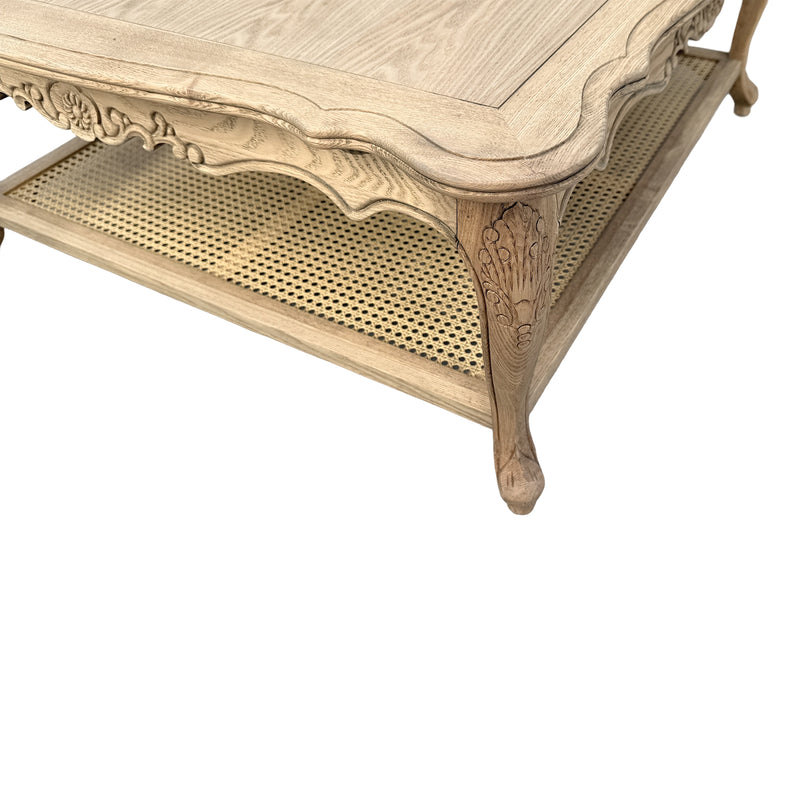 French Provincial Louis Square Coffee & Tea Table