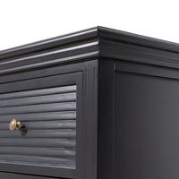 Hamptons Coastal Seaside 2 Drawer Bedside Table(Upgraded Height)