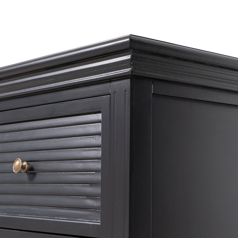 Hamptons Coastal Seaside 2 Drawer Bedside Table(Upgraded Height)