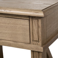 Hamptons Coastal Cross 1 Drawer Bedside Table