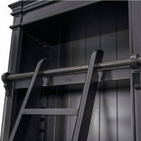 Hamptons Halifax Open Library Bookcase with Ladder 170cm