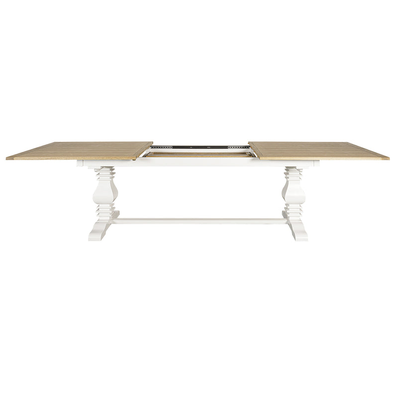Hamptons Chateau 220-320cm Extendable Rectangular Trestle Dining Table