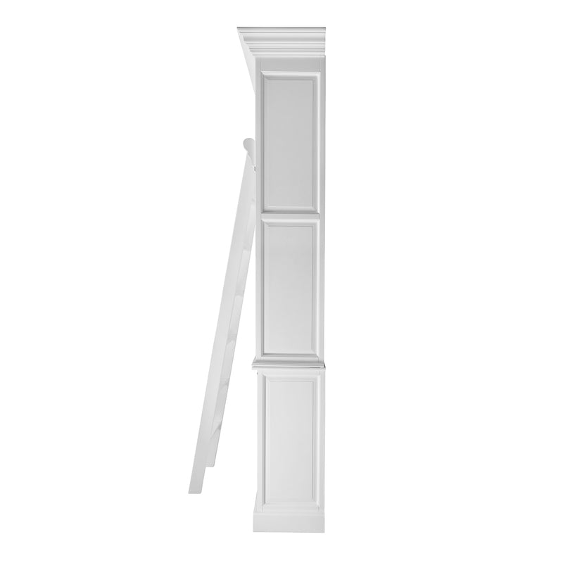 Hamptons Halifax 3 Bay Buffet and Hutch Bookcase with Ladder