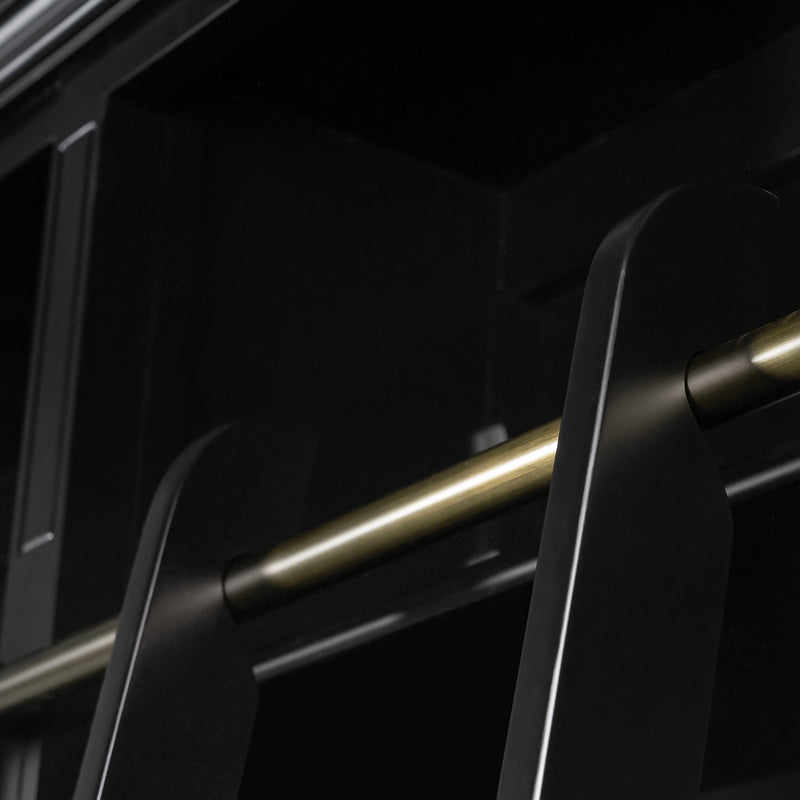 Hamptons Halifax 3 Bay Buffet and Hutch Bookcase with Ladder