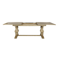 Classic Hamptons Natural Ash Extendable Pedestal Dining Table 180–260cm( Starting 6-8 seater)