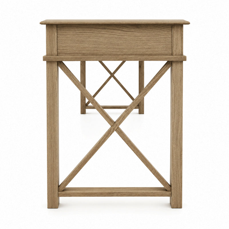 Hamptons Halifax Side Cross Console Hall Table / Study Desk