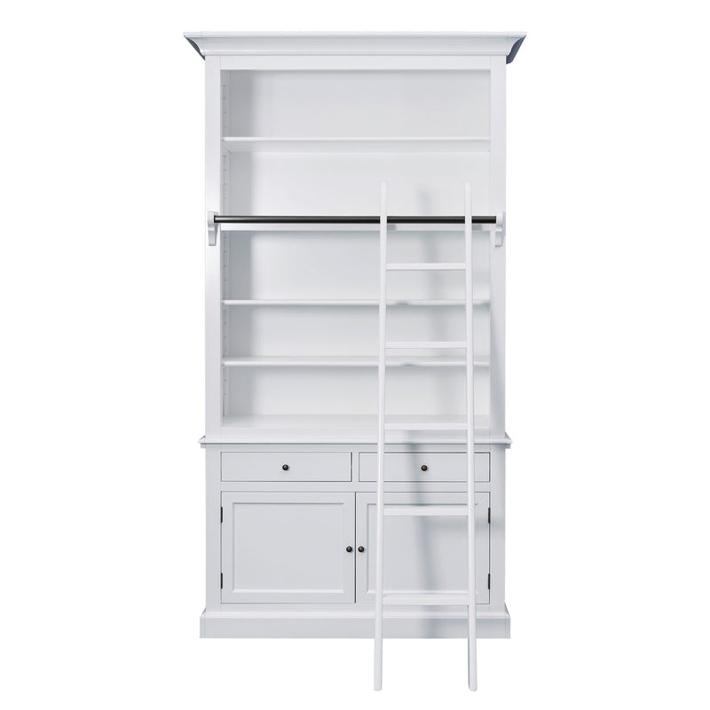 Hamptons Classic Display Throws Or Decorative Blanket Hanger/Bookcase Ladder in White /Black /Natural