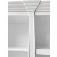 Hamptons Coastal White Entertainment Unit Cabinet with Optional Solid Hardwood Upgrade