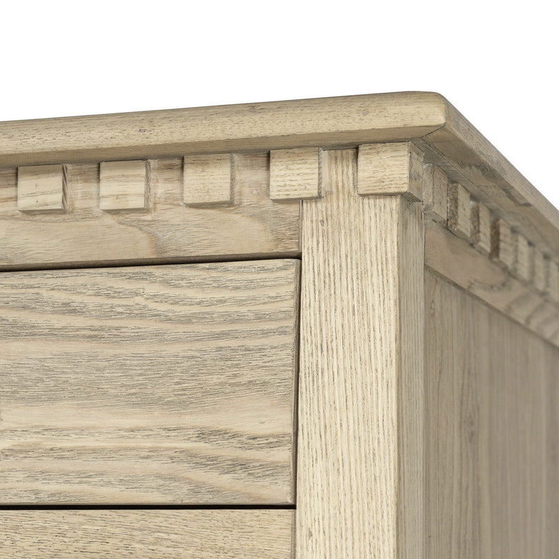 Hamptons Halifax Two Drawers Bedside Table