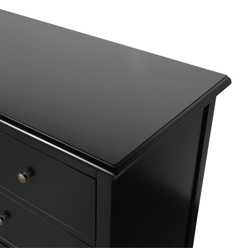 Hamptons Heritage 7 -Drawer Tallboy Dresser with Classic Turned Legs and Dentil Molding Design