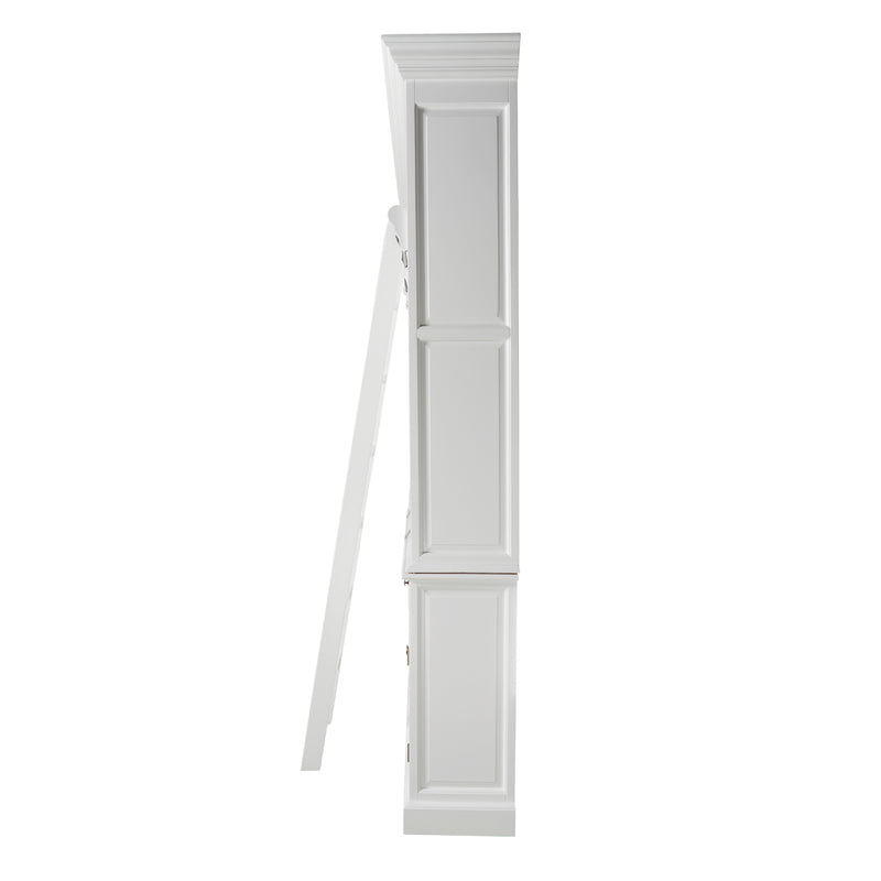 Hamptons Halifax 3 Bay Buffet and Hutch Bookcase with Ladder