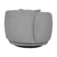 Tulip Blossom Boucle Swivel Lounge Armchair
