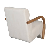 The Mosaic Bouclé Lounge Armchair with Black / Natural Frame in French Mist Grey / Toasted Oatmeal / Butter Cream